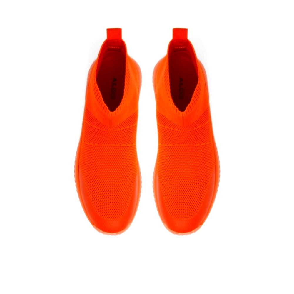 Taxi Orange Sneakers Vibrant Slip-On Design